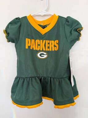 NFL Green & Gold Packers Toddler Dress